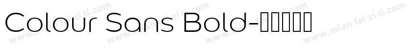 Colour Sans Bold字体转换